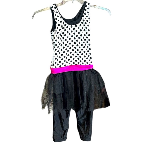 #34 (Revolution Dancewear) Polka Dot & Tutu Dance Costume - Small Adult - Picture 1 of 10